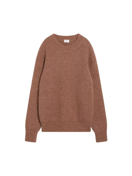Sweter Saint Laurent brązowy