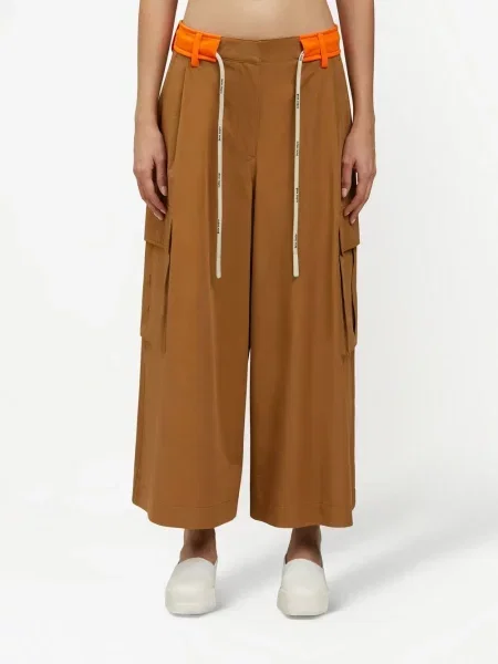 Περικομμένο παντελόνι cargo Palm Angels καφέ