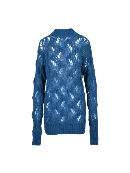 Długi sweter Dondup niebieski