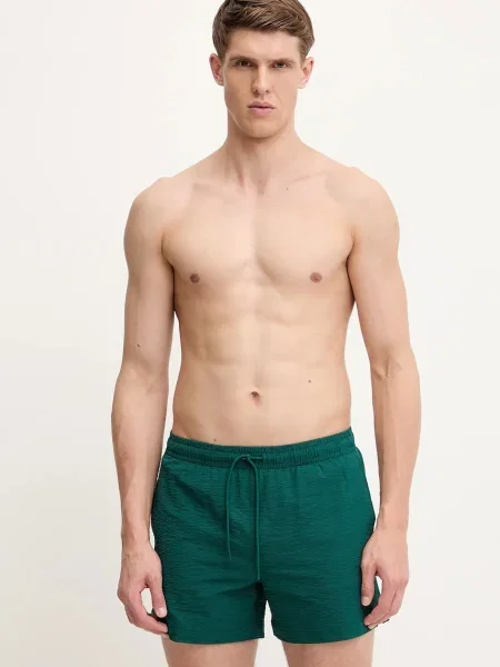 Kopalne kratke hlače Abercrombie & Fitch zelena