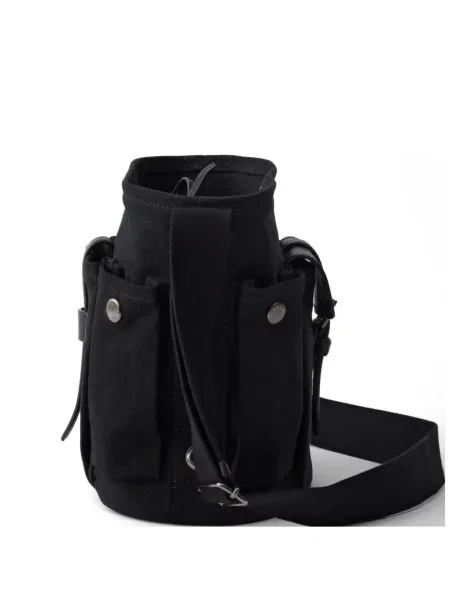 Mini geantă bucket Prada din piele mini negru