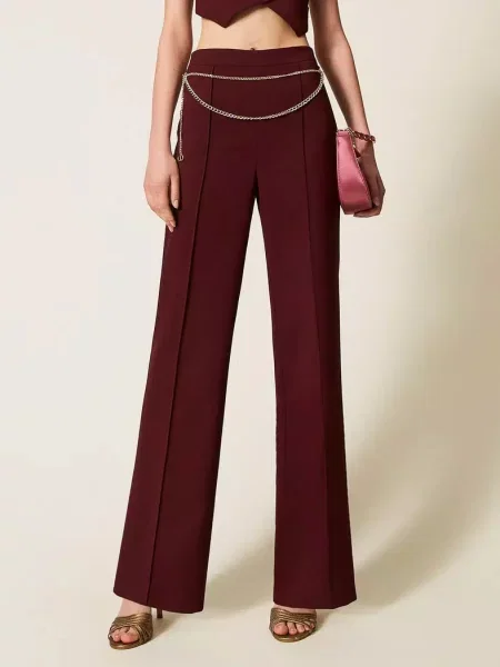 Брюки Twinset бордовые