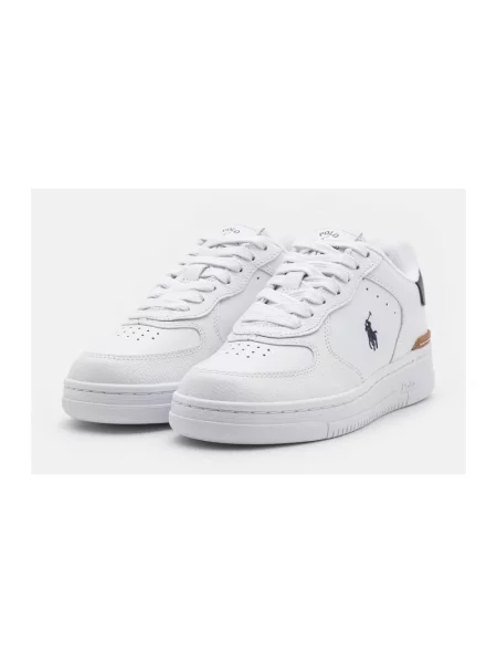 Sneakersy Ralph Lauren skórzane białe
