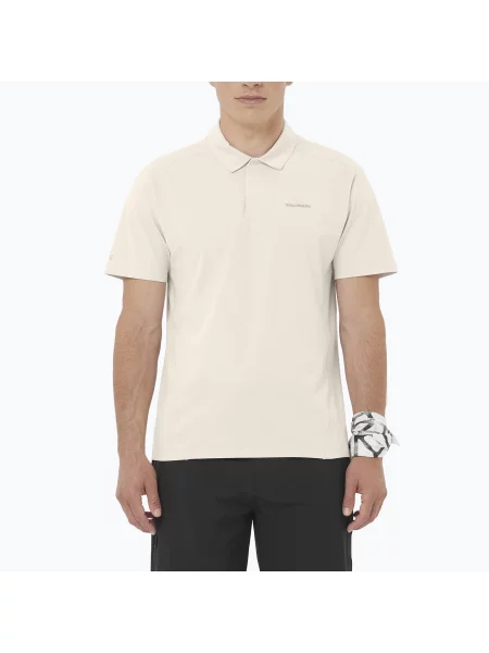 Tricou polo pentru bărbați Salomon Trackline Polo silver cloud argintiu