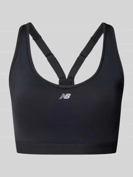 Stanik z logo New Balance czarny