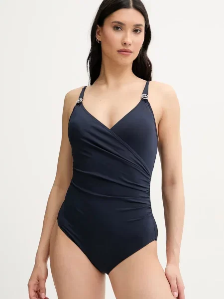 MICHAEL Michael Kors Jednodílné plavky LOGO TRIM SURPLICE ONE PIECE