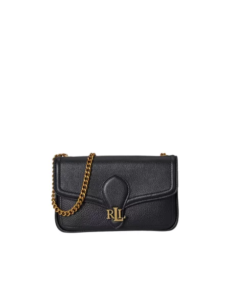 Portfel Lauren Ralph Lauren skórzany retro czarny