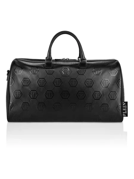 Torba Philipp Plein skórzana czarna