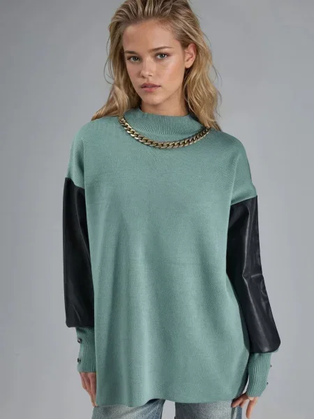 My fashion Svetr Pullover pastelově zelená