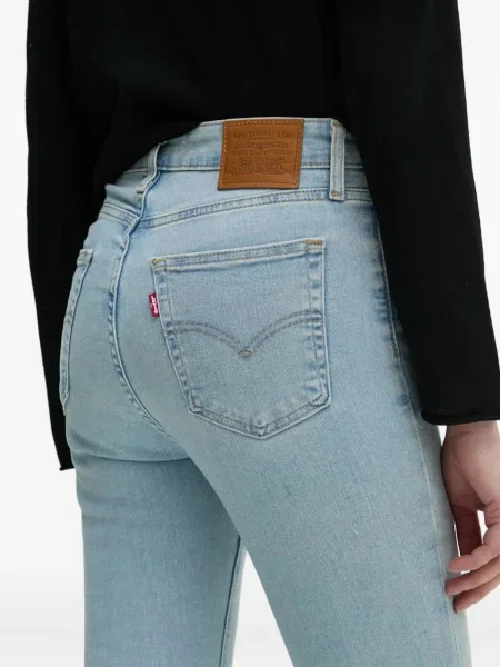Retro lepršave traperice Levi's® lepršave s izlizanim efektom plava