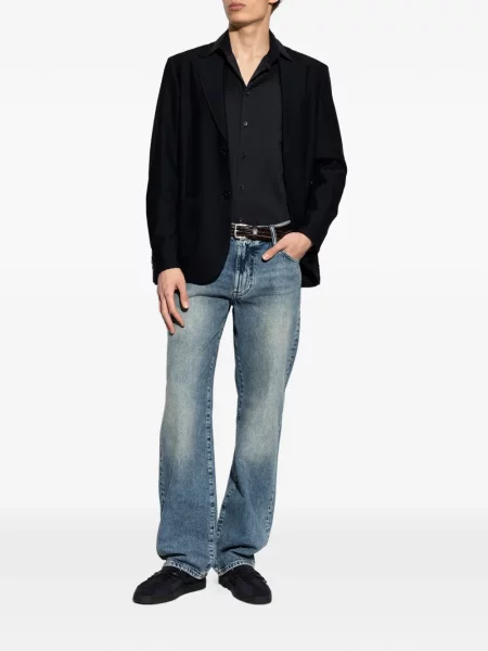 Tiesūs džinsai Emporio Armani mėlyna