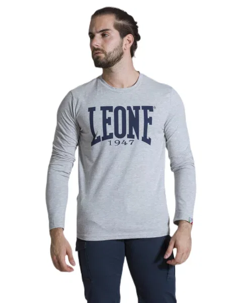 Leone Apparel koszulka z długim rękawem beżowa