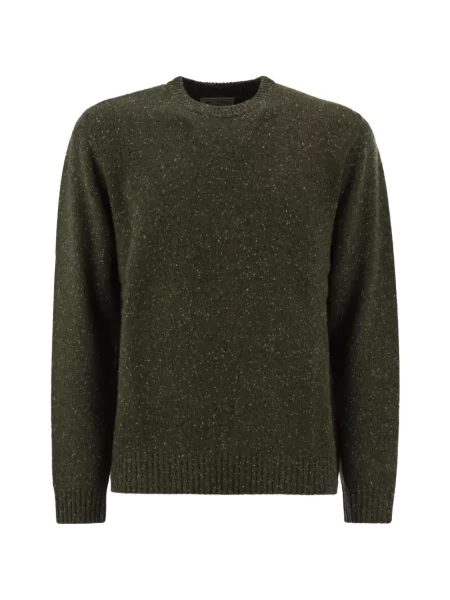 Pulover Mc2 Saint Barth cu decolteu rotund verde
