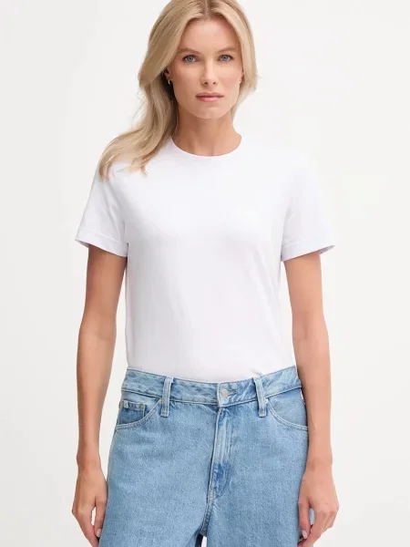 Тениска Calvin Klein Jeans дамска бяло