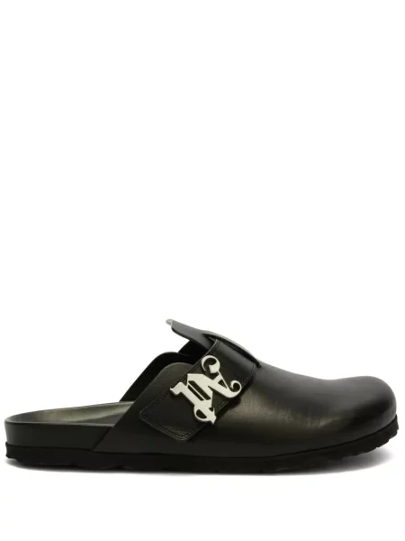 Kapcie Palm Angels skórzane czarne