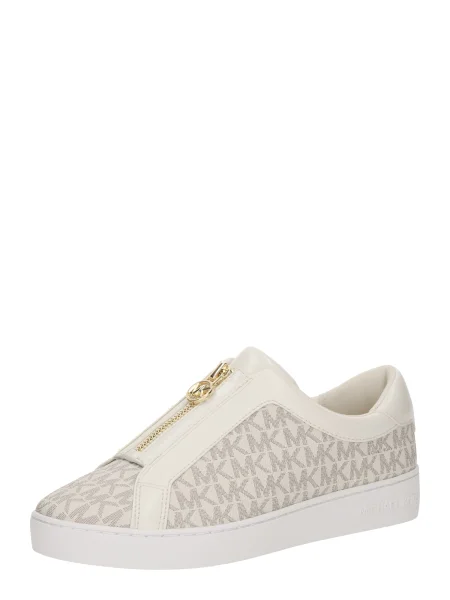 Sneakers MICHAEL Michael Kors Keaton Zip Slip On Écru negru