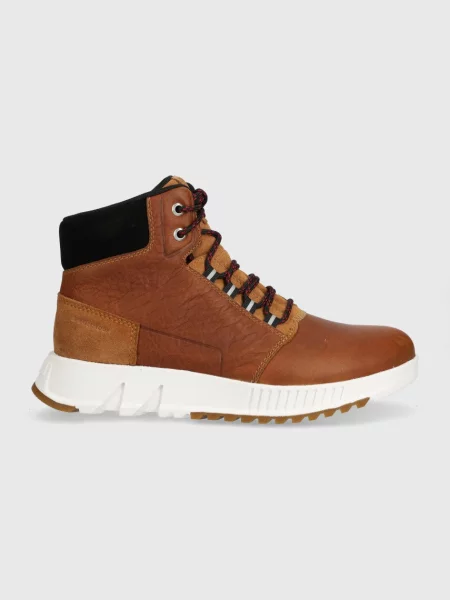 Кожени обувки Sorel MAC HILL LITE MID WP кафяво