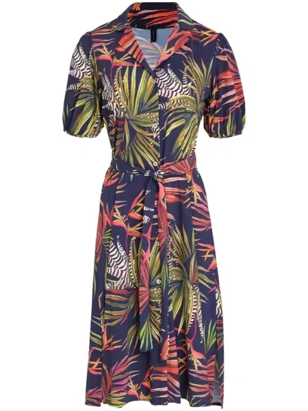 Rochie midi Lygia & Nanny până la genunchi de costum albastru