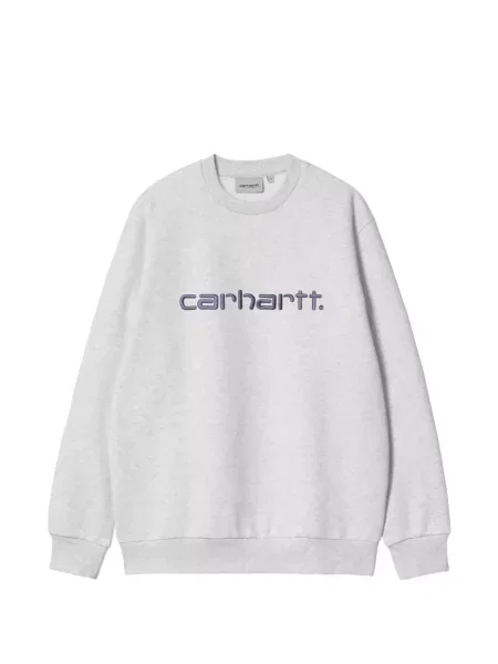 Hanorac Carhartt Wip cu broderie gri
