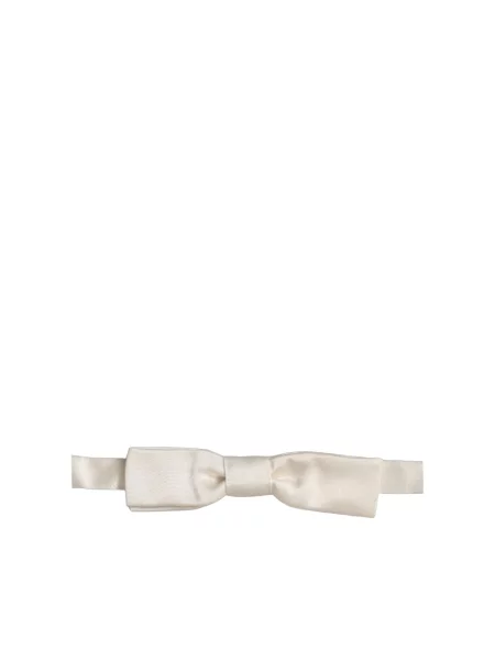 Krawat Dolce And Gabbana wiązany biały