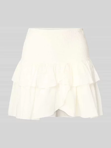 Spódnica mini z elastycznym pasem model ‘NADJA’ Only biała