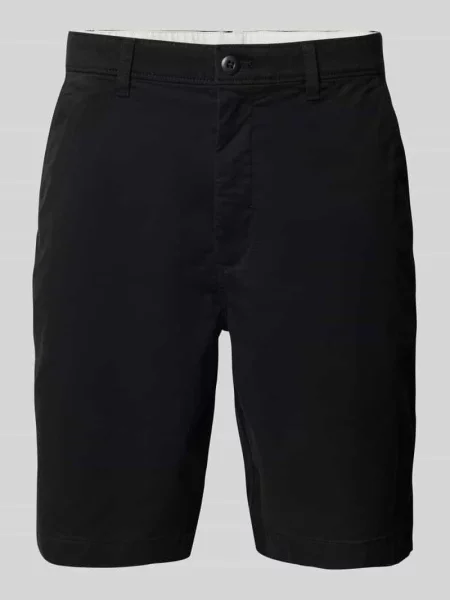 Szorty z wpuszczanymi Calvin Klein Jeans czarne