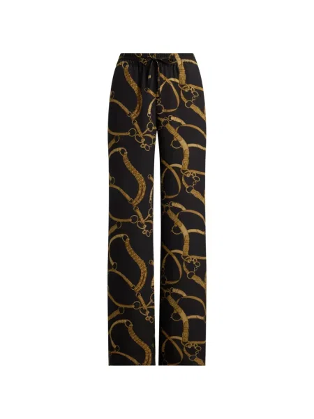 Pantaloni Lauren Ralph Lauren cu imagine negru