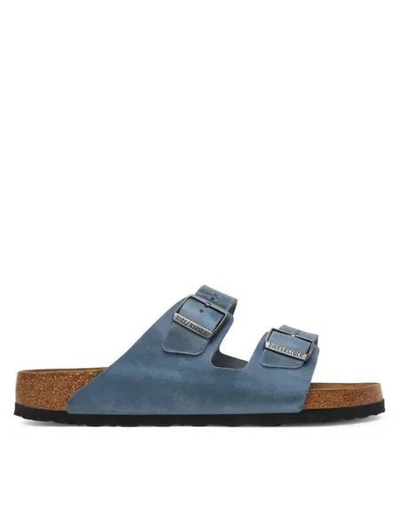 Кожени чехли Birkenstock Arizona мъжки синьо
