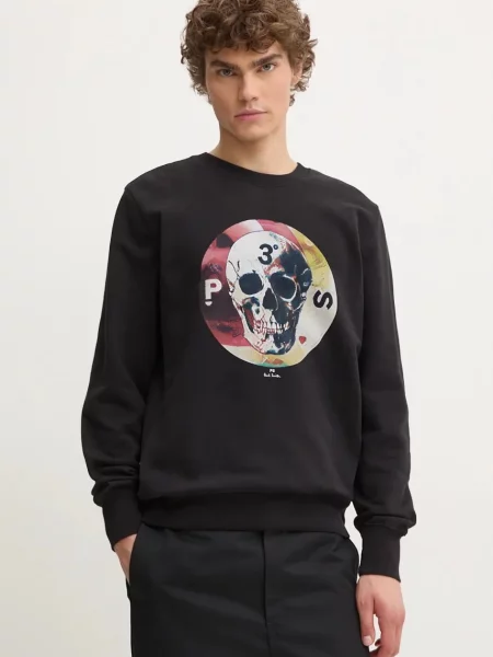Суитчър Ps Paul Smith с принт черно