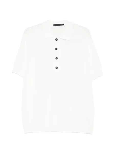 Поло тениска Low Brand бяло