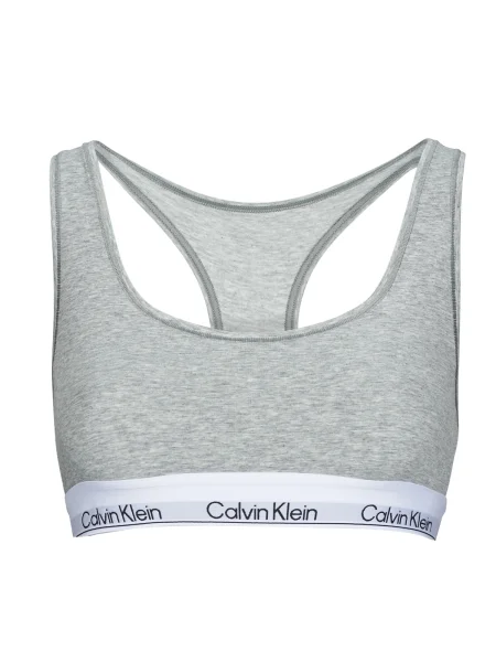 Calvin Klein Underwear Podprsenka / čierna / biela sivá
