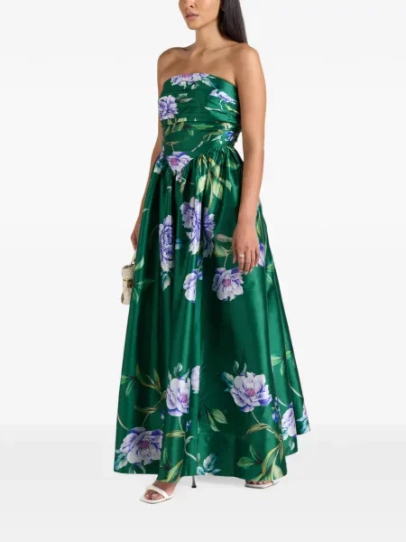 Rochie Hemant And Nandita cu model floral cu imagine verde