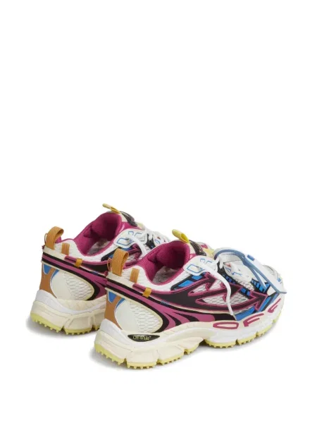 Sneakerși Off-white cu autograf alb