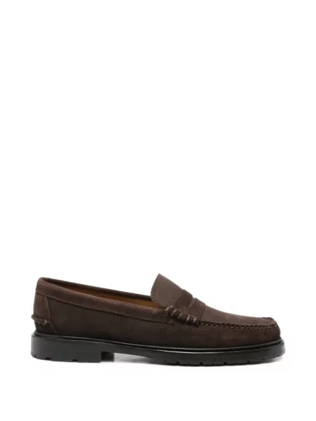 Pantofi loafer Sebago din piele de căprioară maro