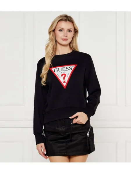 GUESS Hanorac | Regular Fit negru