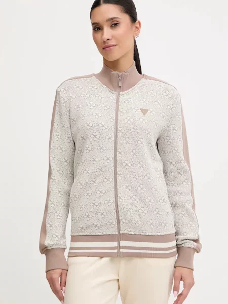 Guess bluza wzorzysta beżowy