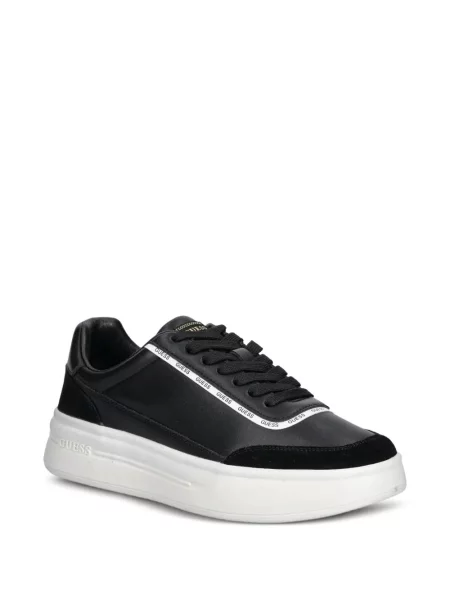 Sneakerși Guess cu platformă cu autograf negru