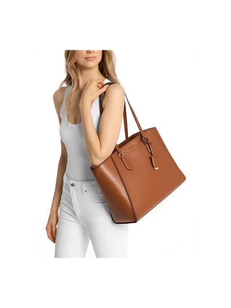 Geantă Michael Michael Kors din piele bej
