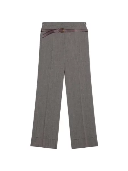 Cu centură pantaloni Prada gri