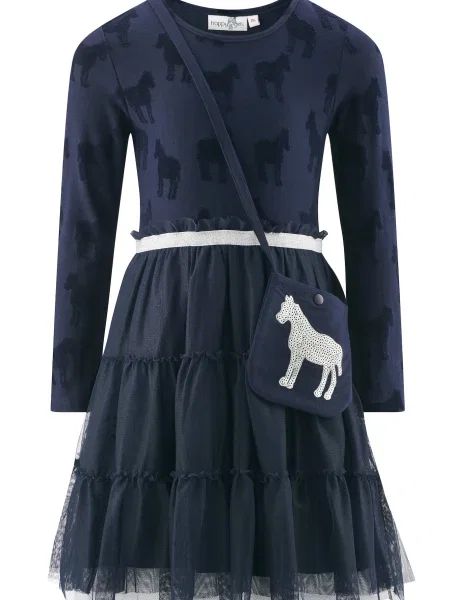 Happy girls Rochie marin / bleumarin / argintiu albastru