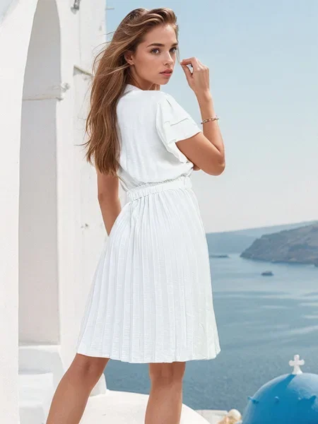 Rochie Resti plisată de costum negru