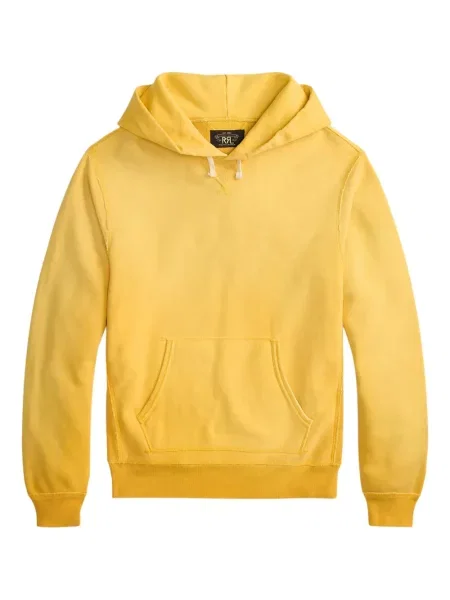 Hanorac cu glugă Ralph Lauren Rrl din fleece galben
