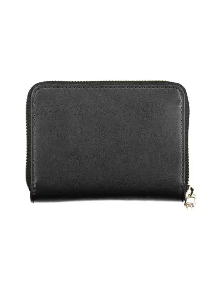 Lniany portfel Tommy Hilfiger czarny