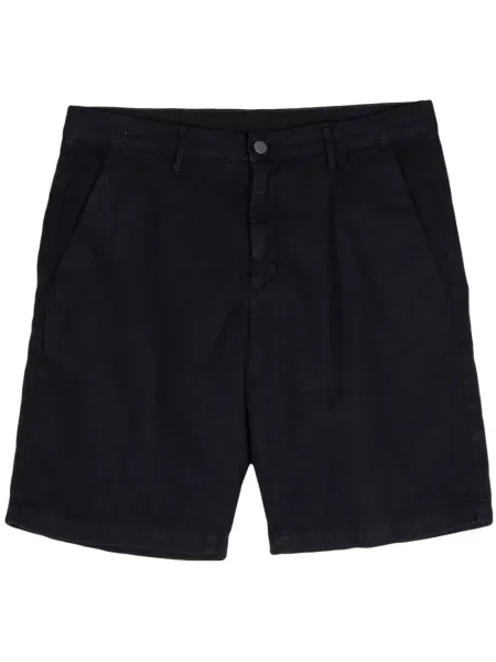 Pantaloni scurți Massimo Alba plisate alb