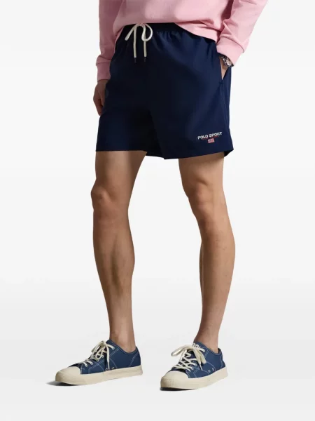 Ριγέ δερμάτινος κάλτσες Polo Ralph Lauren με κορδόνι μαύρο