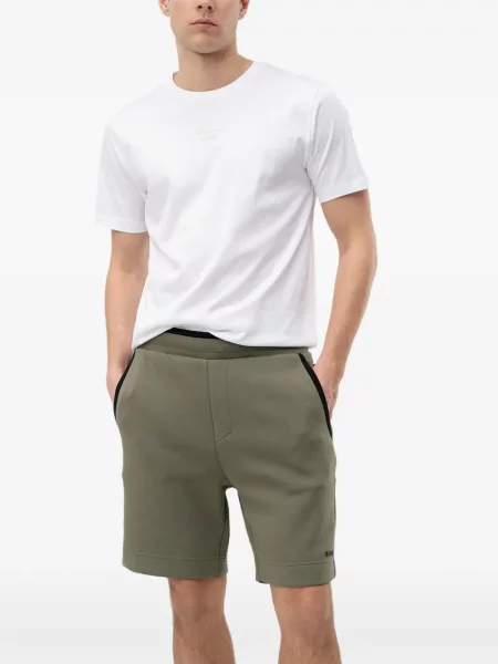 Pantaloni scurți Boss cu imagine verde