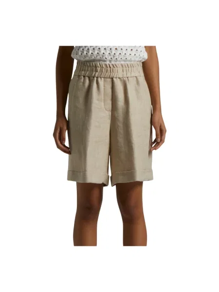 Szorty Peserico beżowe