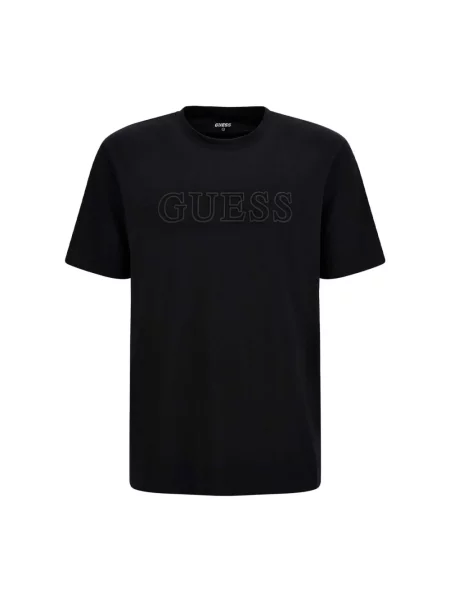 T-shirt GUESS Ss Alphy T-Shirt Jet Black XL czarna