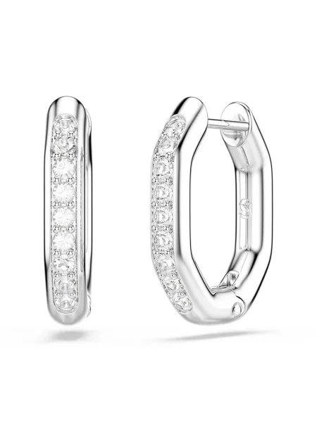 Swarovski Cercei / transparent argintiu