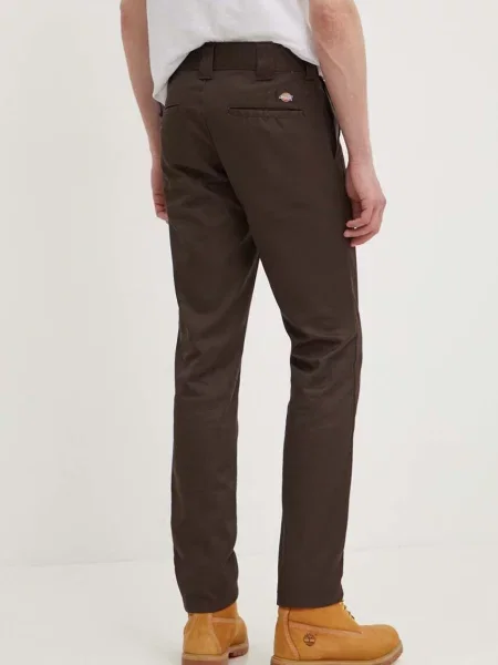 Kalhoty Dickies jednoduché hnědá